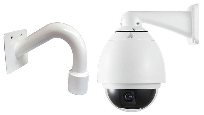 Soporte cuello ganso con extension para camaras de seguridad Soporte cuello ganso con extension para camaras de seguridad